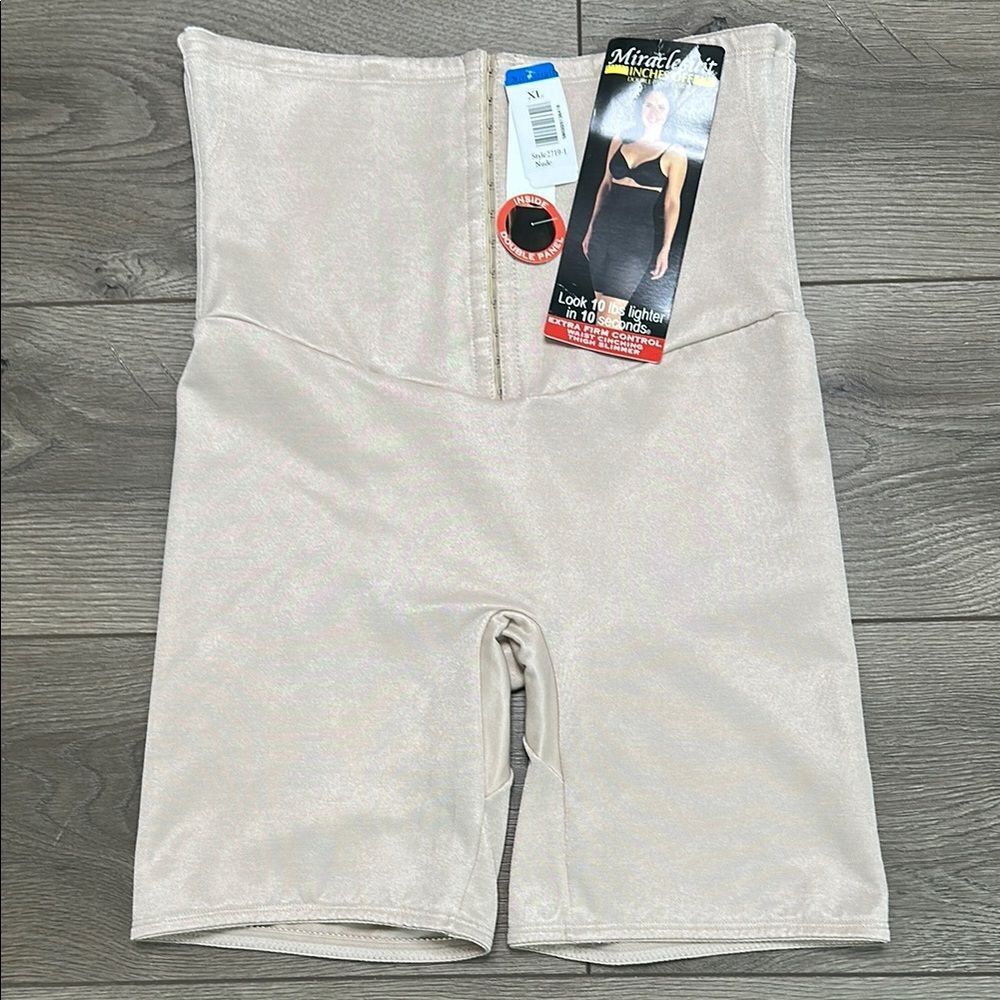 Miraclesuit‎ High Waist Mid Thigh Nude Tan Shapewear Size XL